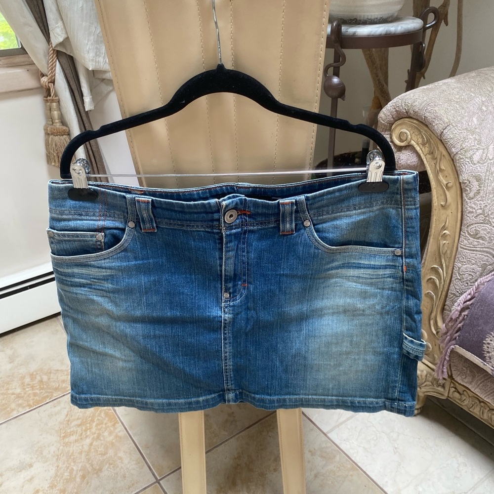 Jeans skirt Vintage Y2K Sexy Bar Wear Club / College
